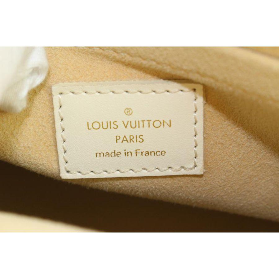 Beige Louis Vuitton Pink Monogram Rose Mini Lin Trapeze PM Speedy Boston Bag 645lvs317 For Sale