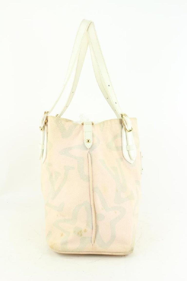 Women's Louis Vuitton Pink Monogram Tahitienne Cabas PM Tote bag 54629 ... 630lvs616 For Sale