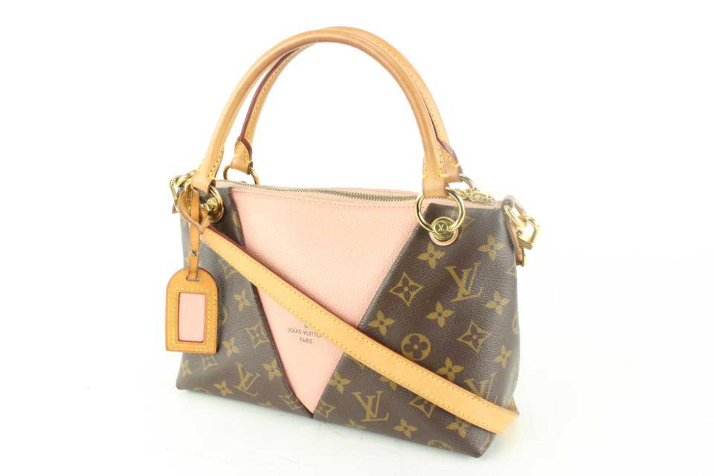 Louis Vuitton Pink Monogram V Tote BB 36lk62s For Sale 4