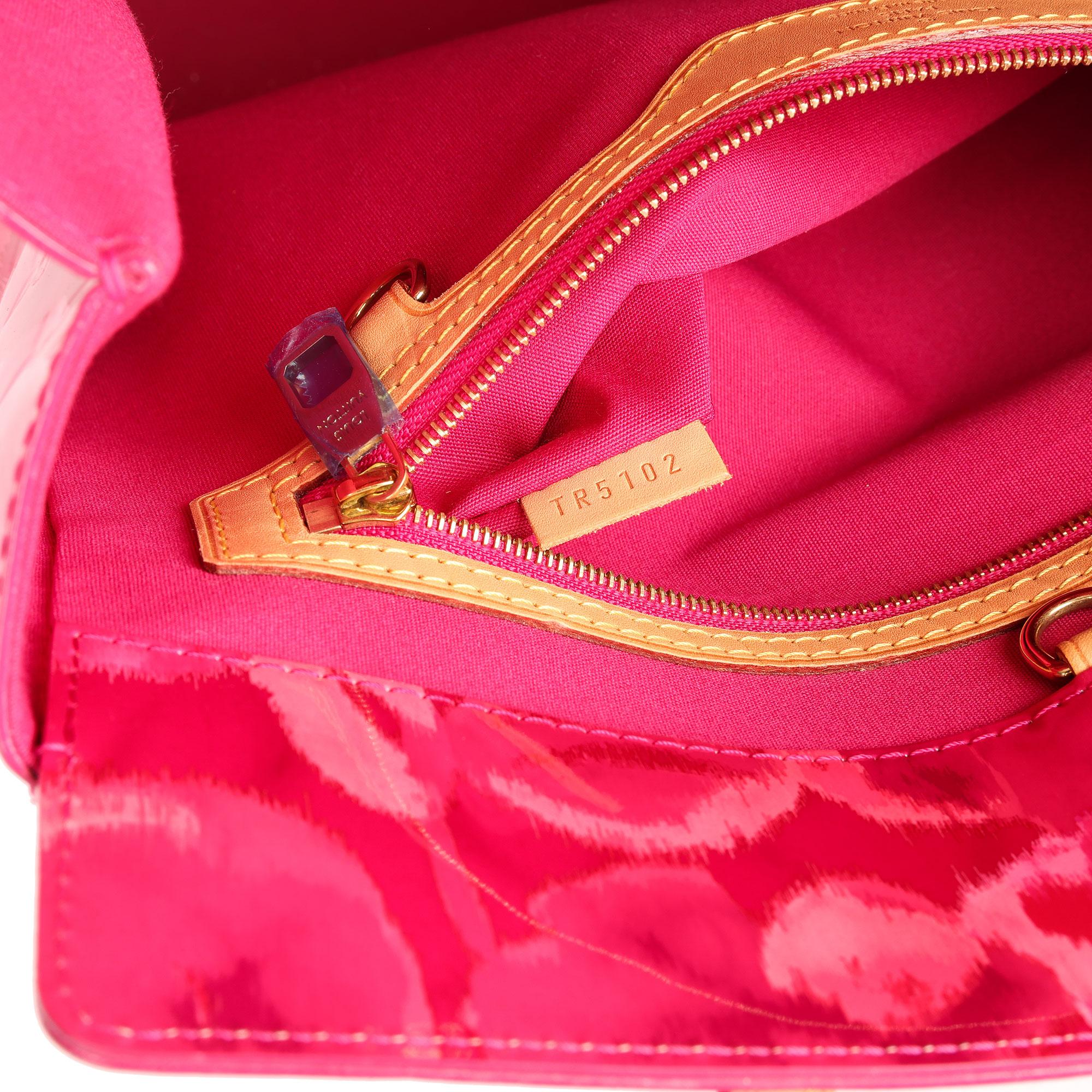 Louis Vuitton Pink Monogram Vernis Ikat & Vachetta Leather Catalina NS 6