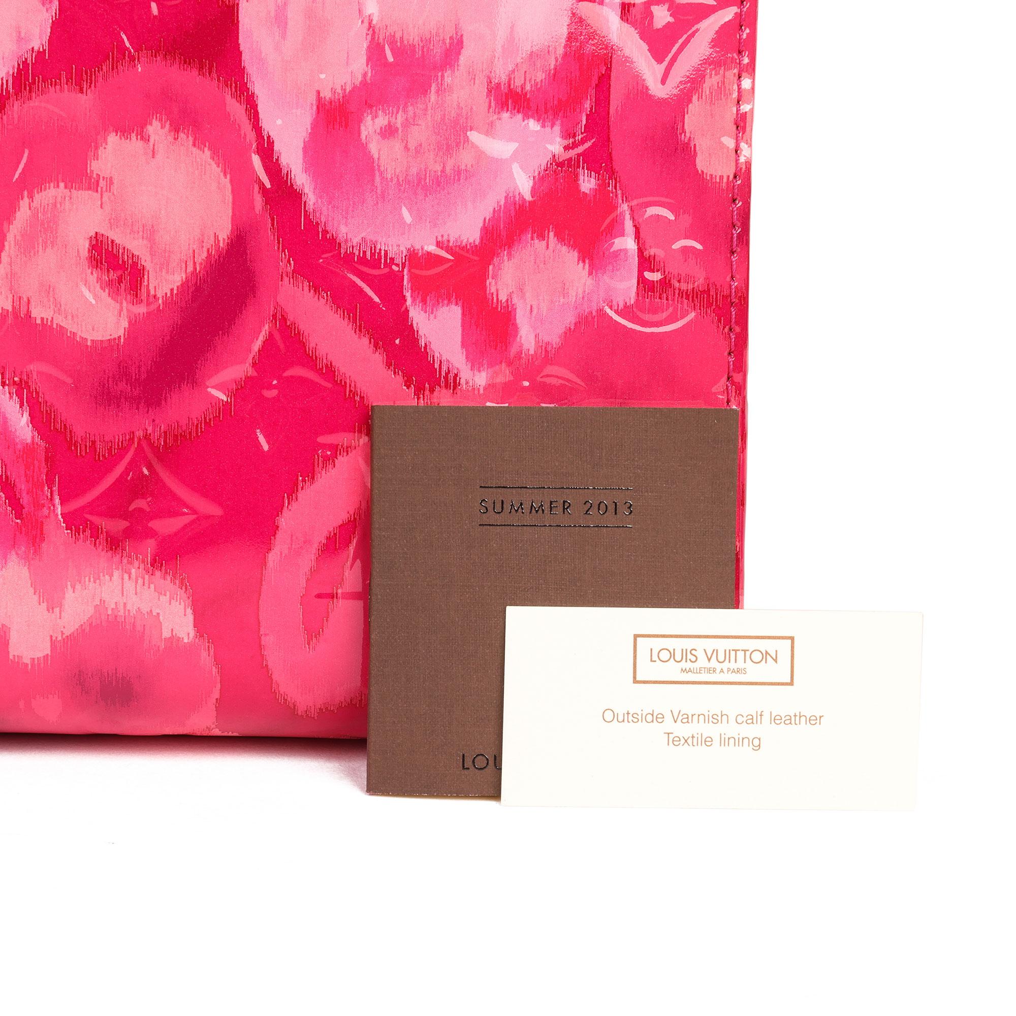Louis Vuitton Pink Monogram Vernis Ikat & Vachetta Leather Catalina NS 8