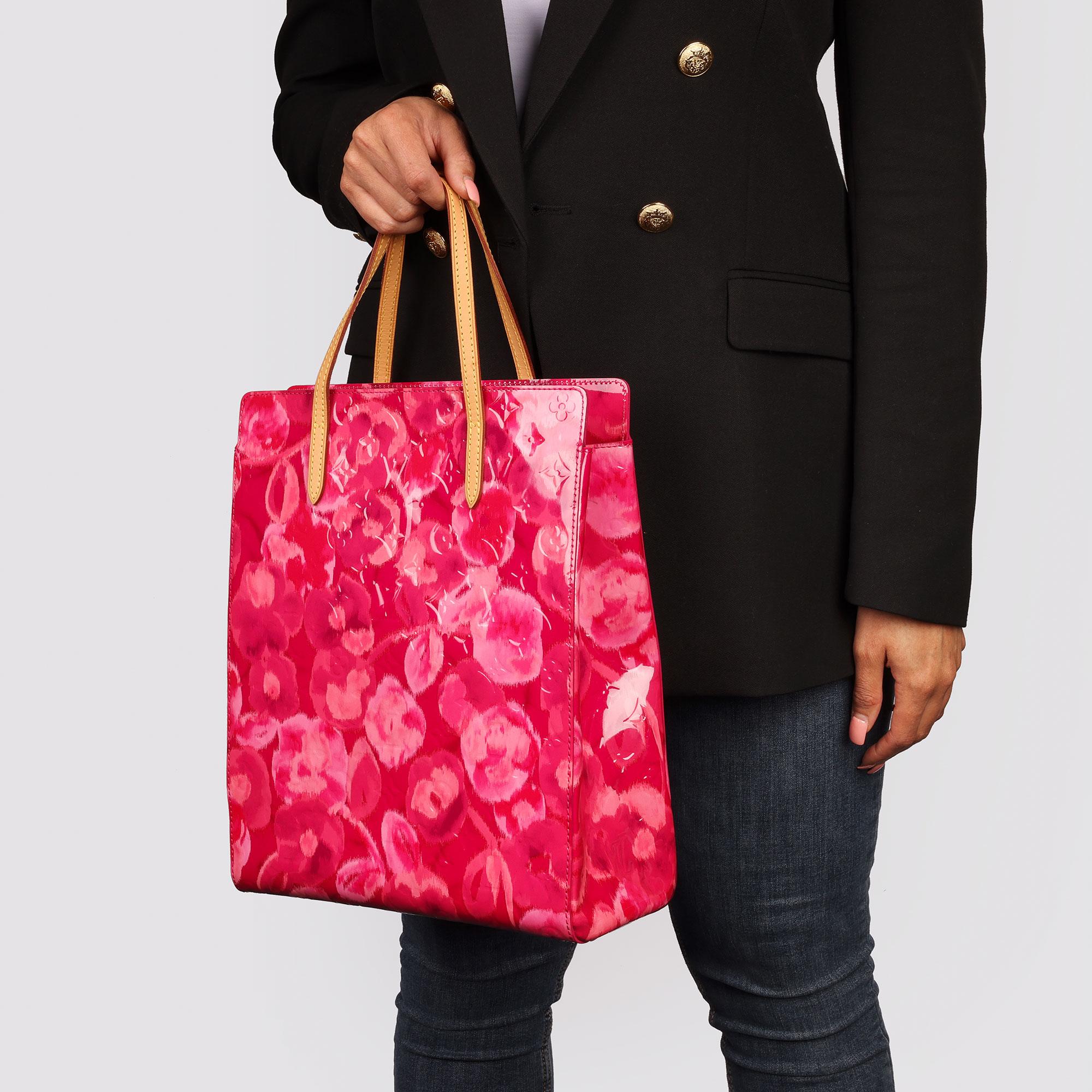 Louis Vuitton Pink Monogram Vernis Ikat & Vachetta Leather Catalina NS 9