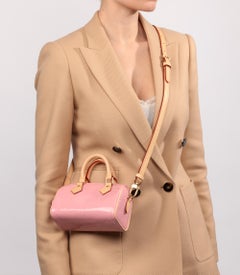 Louis Vuitton Pink Monogram Vernis Patent Leather Nano Speedy