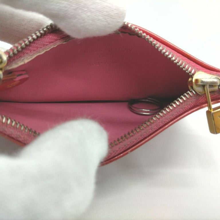 Louis Vuitton Vernis Monogram Pochette Cles Key Pouch - Red Keychains,  Accessories - LOU637096