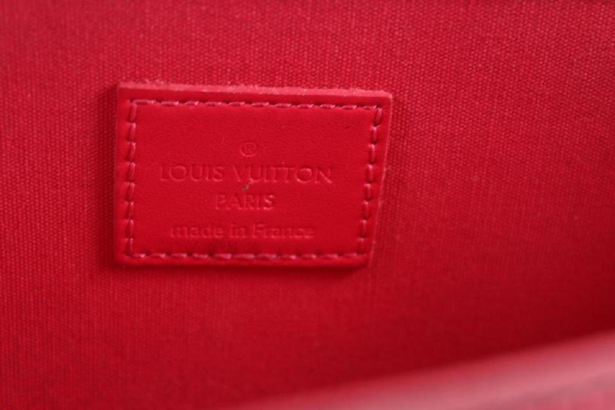 Louis Vuitton Pink Monogram Vernis Pochette Felicie Chain Flap Crossbody Pour femmes en vente