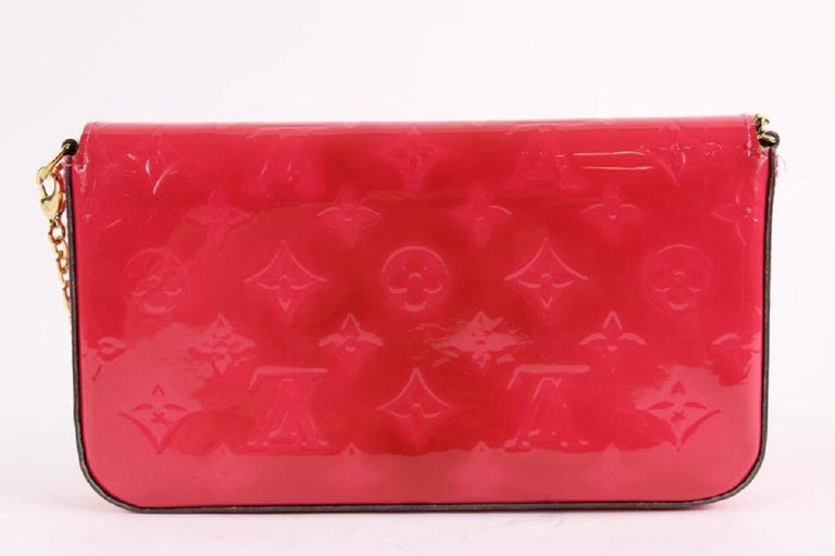 Louis Vuitton Pochette Felicie Vernis - 4 For Sale on 1stDibs  felicie  pochette dupe, felicie pochette vernis, lv felicie pink