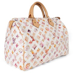 LOUIS VUITTON pink Monogram WATERCOLOR AQUARELLE SPEEDY 35 Bag