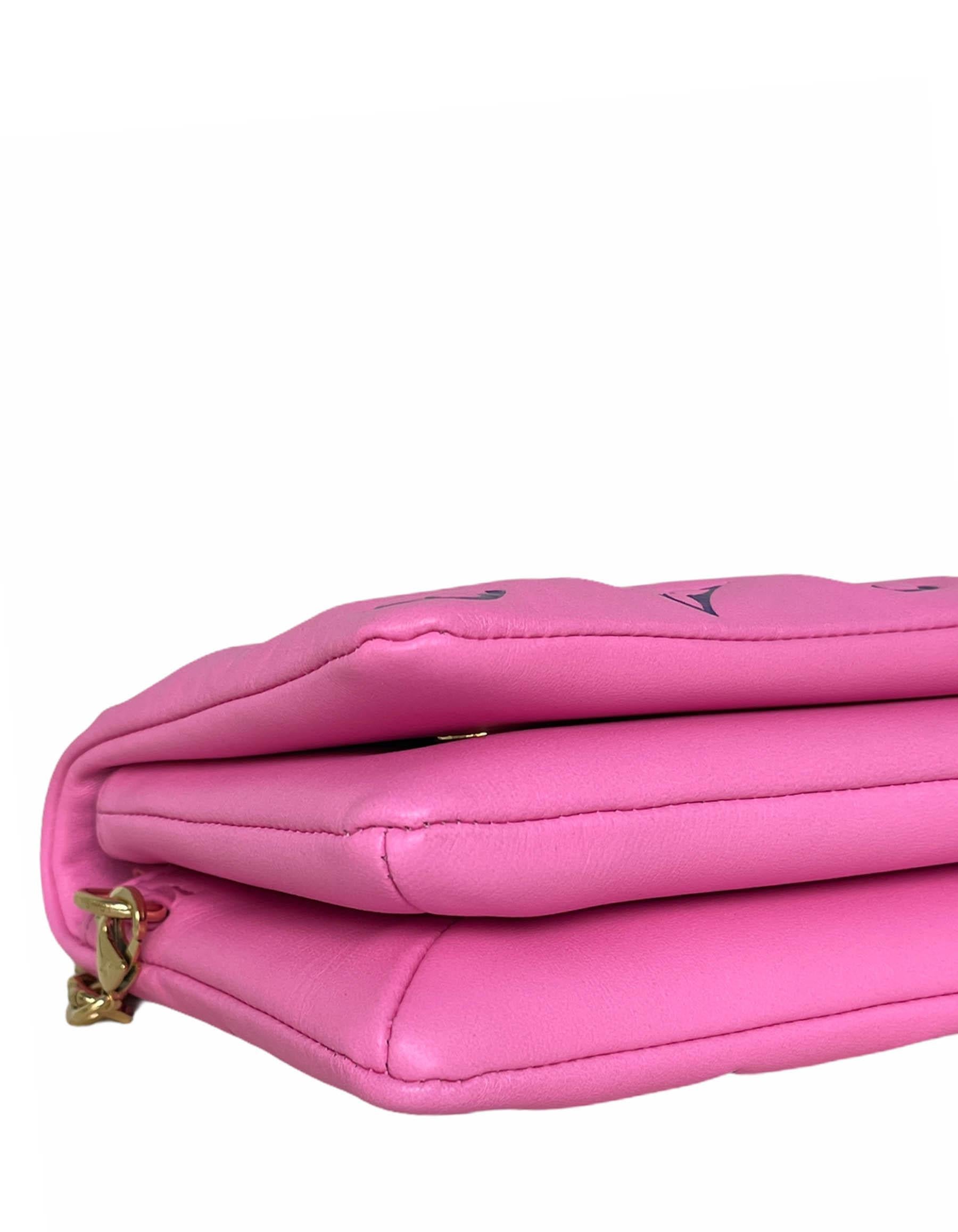 pink and purple lv bag