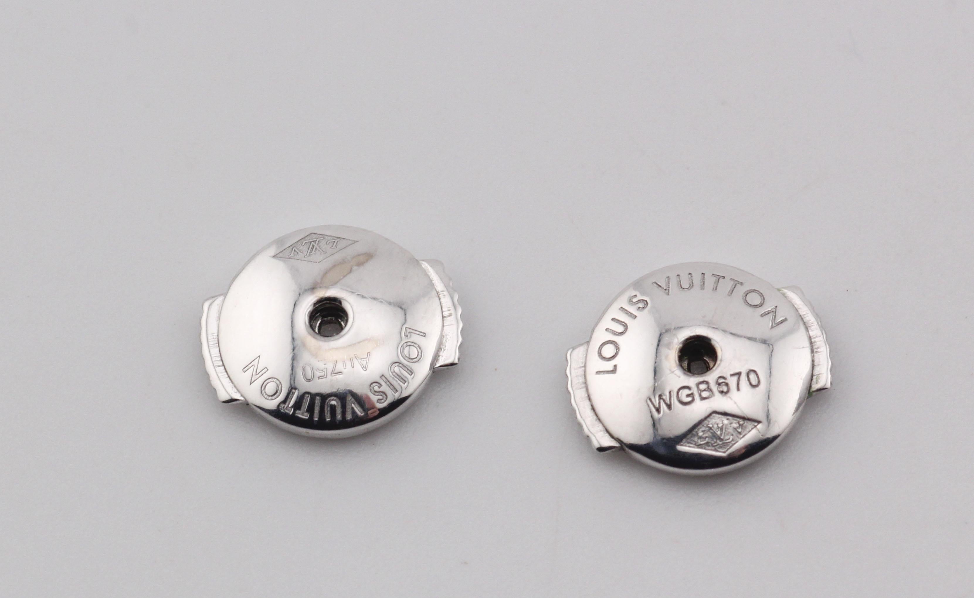 Orecchini Les Eclatantes Craquante in oro 18k con diamante e zaffiro rosa Louis Vuitton in vendita 2