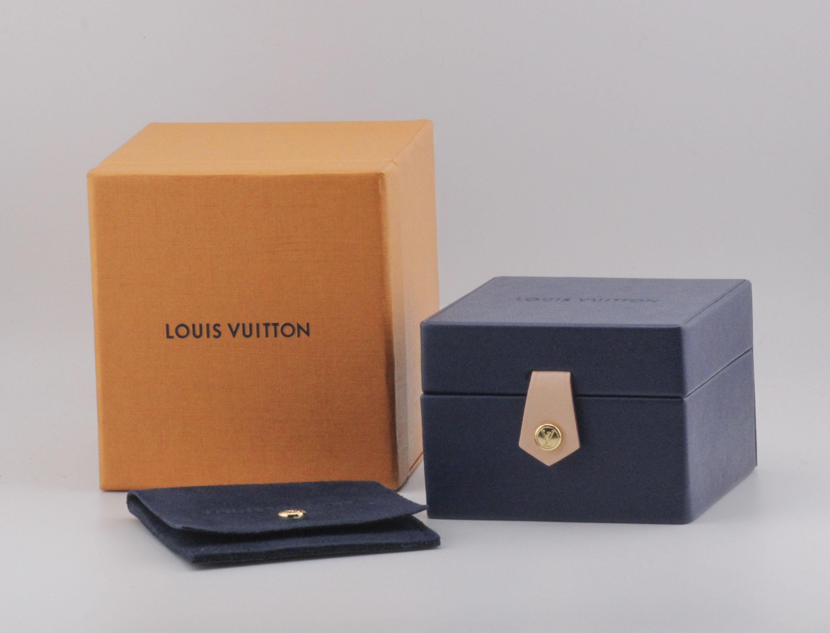 Orecchini Les Eclatantes Craquante in oro 18k con diamante e zaffiro rosa Louis Vuitton in vendita 3