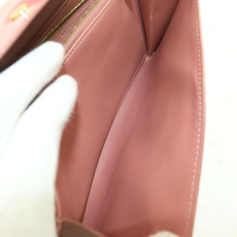 Brown Louis Vuitton Pink Sarah Rose Velour Portefeuille Vernis Long Limited 872500