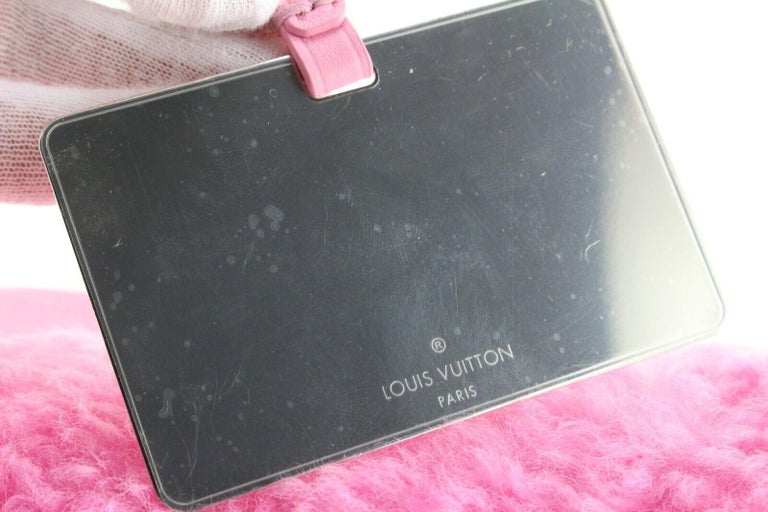 Louis Vuitton Pink Shearling Twist LV Gold Chain Bag 1LK0412C