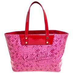 Louis Vuitton Pink Shiny Leather Limited Edition Cosmic Blossom PM Bag