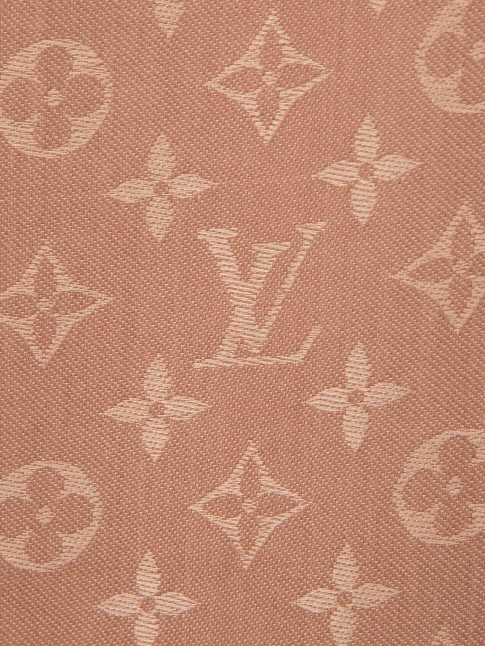 Women's Louis Vuitton Pink Silk Monogram Classic Scarf