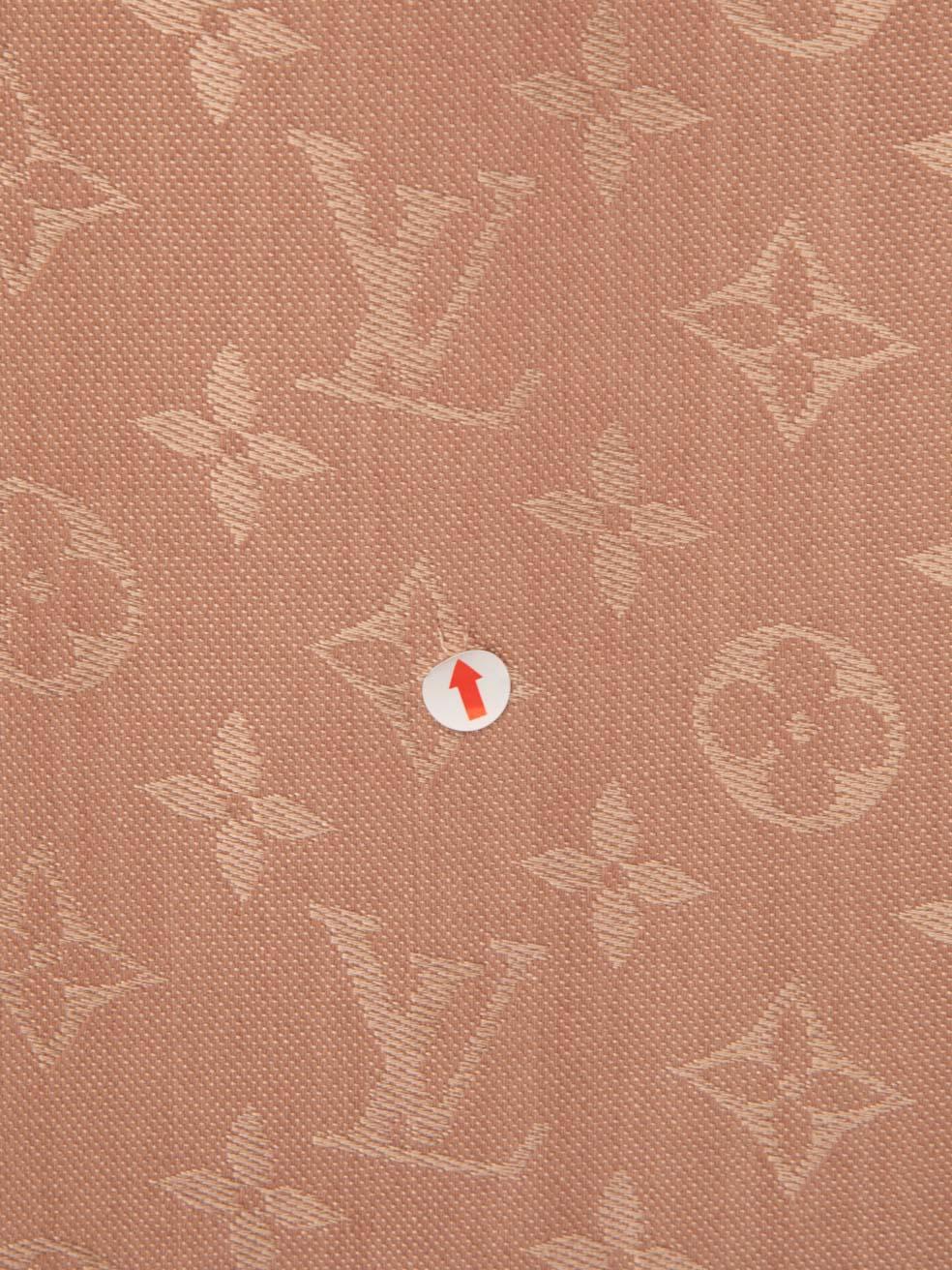 Louis Vuitton Pink Silk Monogram Classic Scarf 1