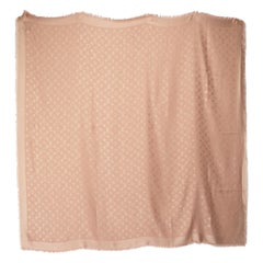 Louis Vuitton Pink Silk Monogram Classic Scarf