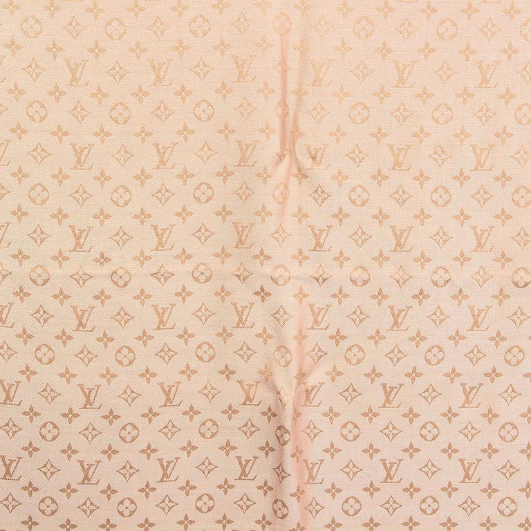 Louis Vuitton Monogram Beige Scarf Pattern