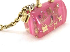 Louis Vuitton Pink Speedy Fleur Inclusion Bag Charm 232610