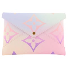 Louis Vuitton Pink Sunrise Pastel Large Kirigami GM Pochette 7JLV105