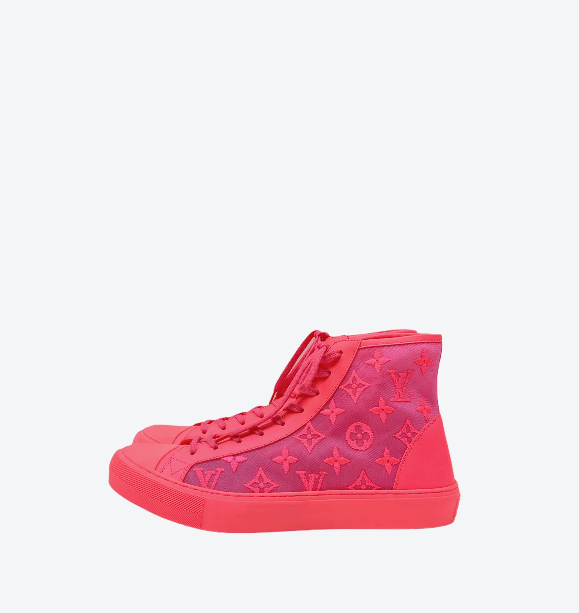 Louis Vuitton Pink Tattoo Sneakers In Excellent Condition In Geneva, CH