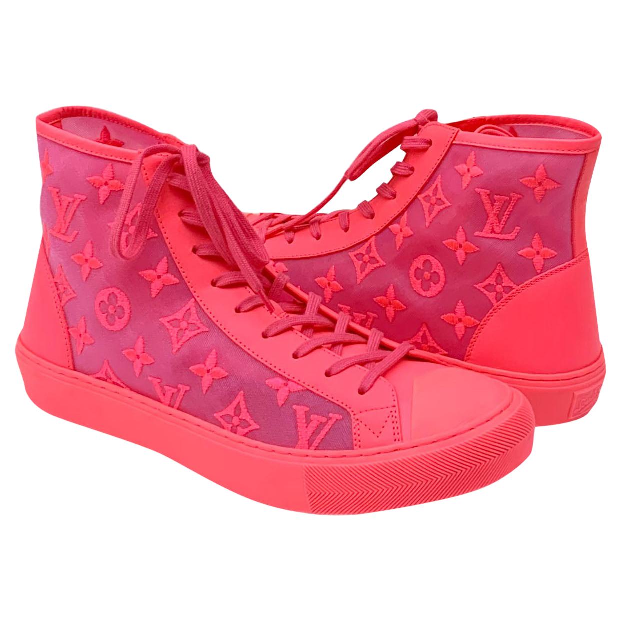vuitton pink sneakers