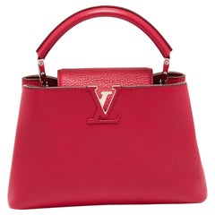 LOUIS VUITTON Capucines BB Taurillon Leather in Galet - GHW