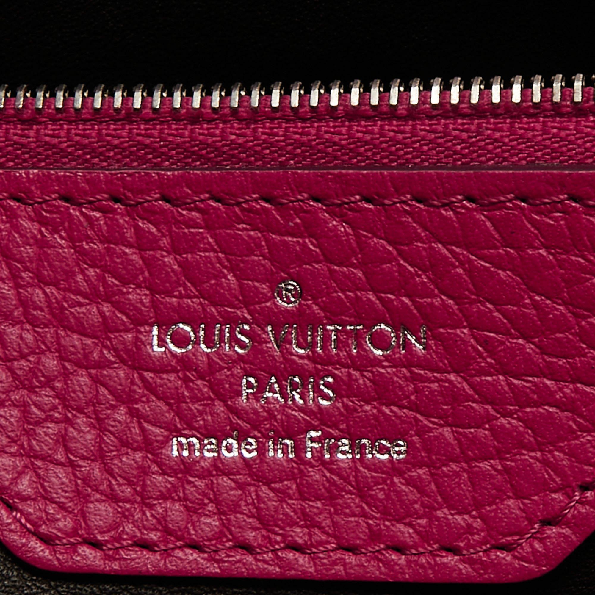 Louis Vuitton Pink Taurillon Leather Capucines MM Bag 7