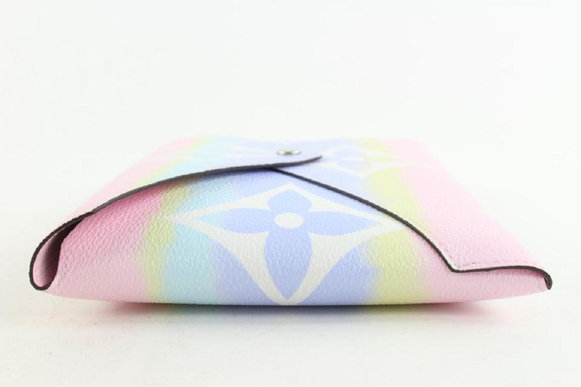 Louis Vuitton Pink Tie Dye Monogram Escale Kirigami GM Pouch Envelope 703lvs621 4