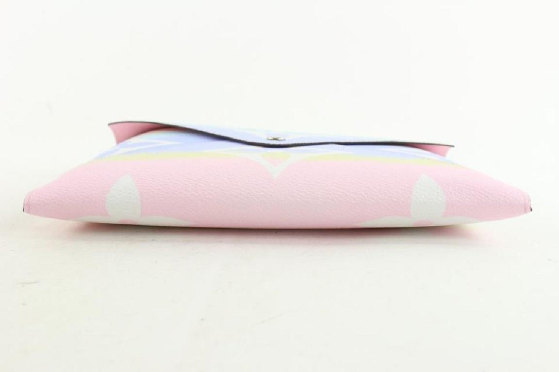 Louis Vuitton Pink Tie Dye Monogram Escale Kirigami GM Pouch Envelope 703lvs621 2