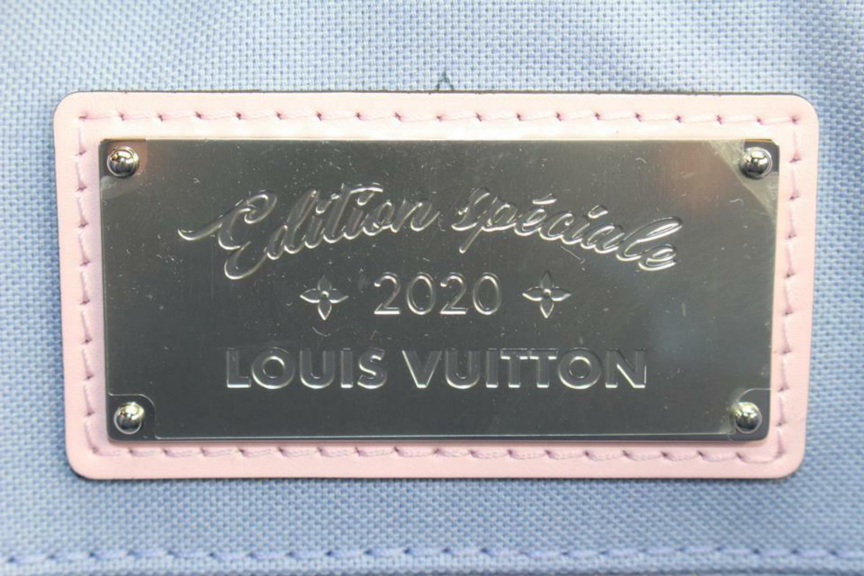 Louis Vuitton Pink Tie Dye Monogram Escale Onthego GM Tote 33L26a en vente 2