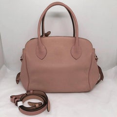 Louis Vuitton Pink Veau Nuage Leather Milla PM Top Handle Bag Silver Hardware