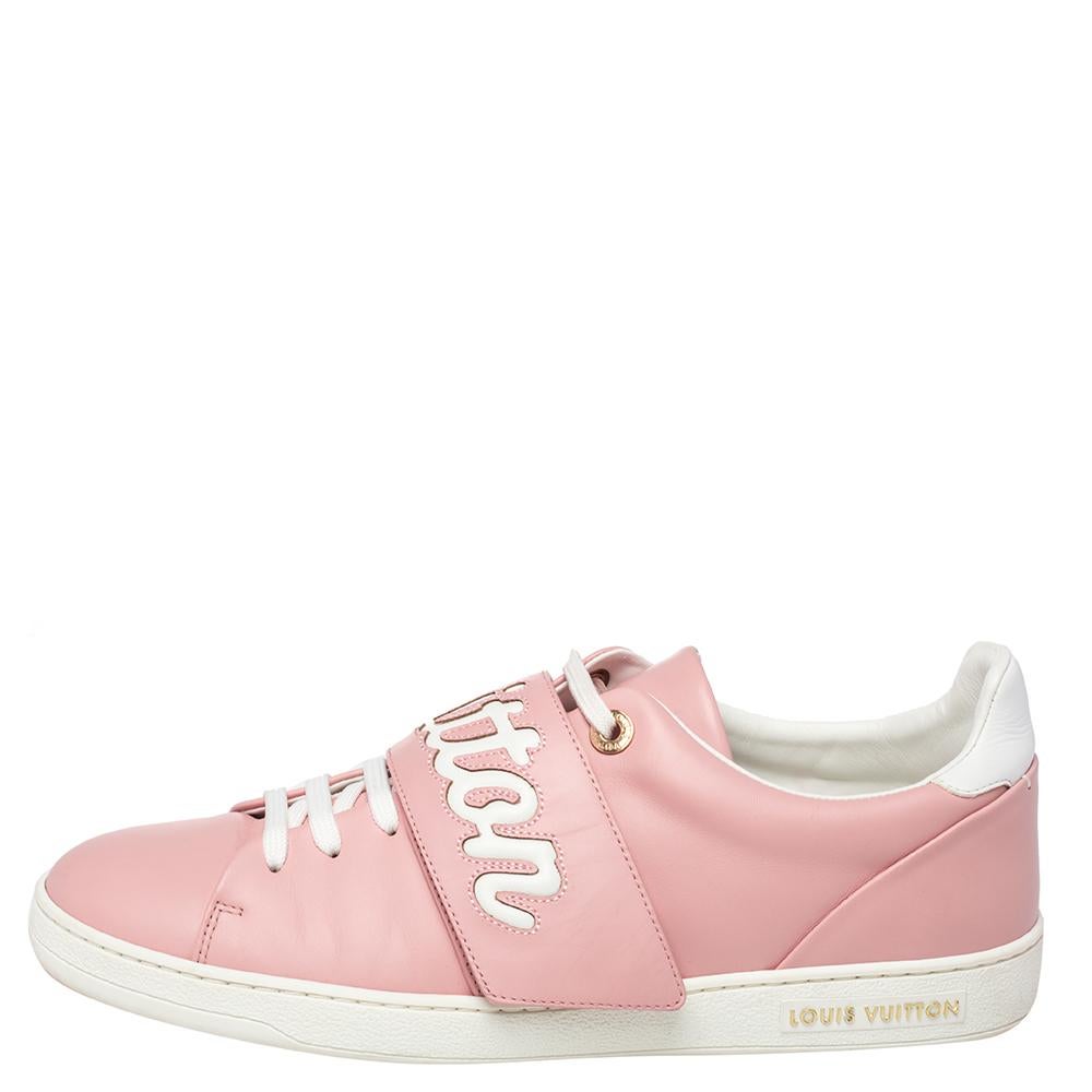 lv shoes pink and white