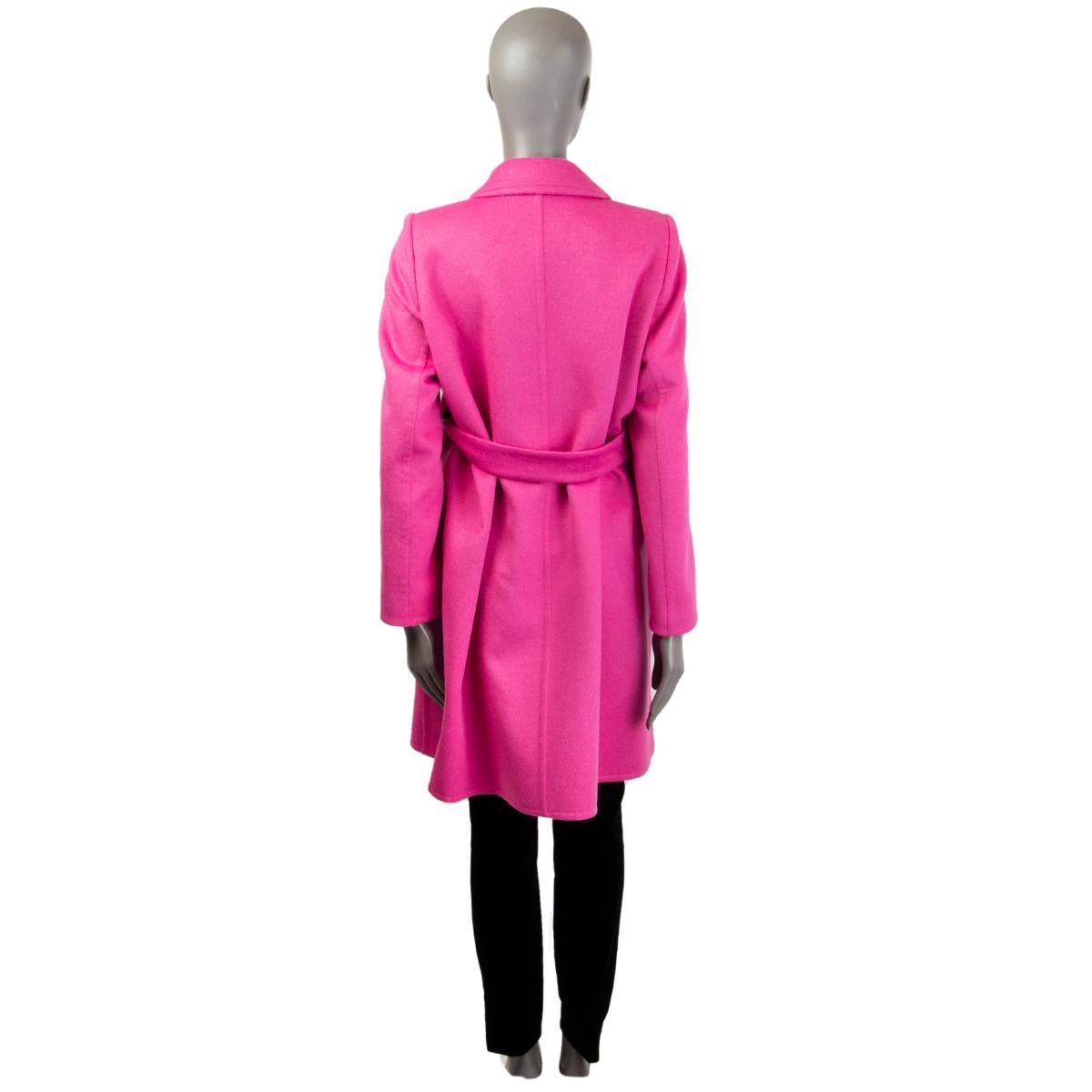 ladies pink wool coat