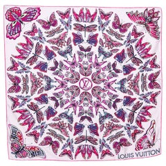 Louis Vuitton Pink World Of Love Silk Square Scarf