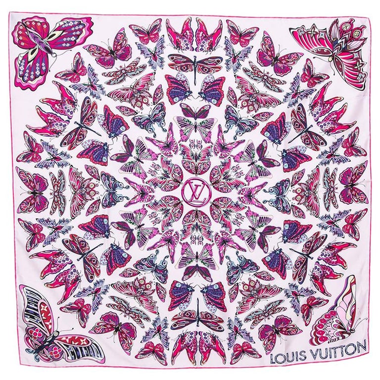 Louis Vuitton - World of Love Silk Scarf Rose
