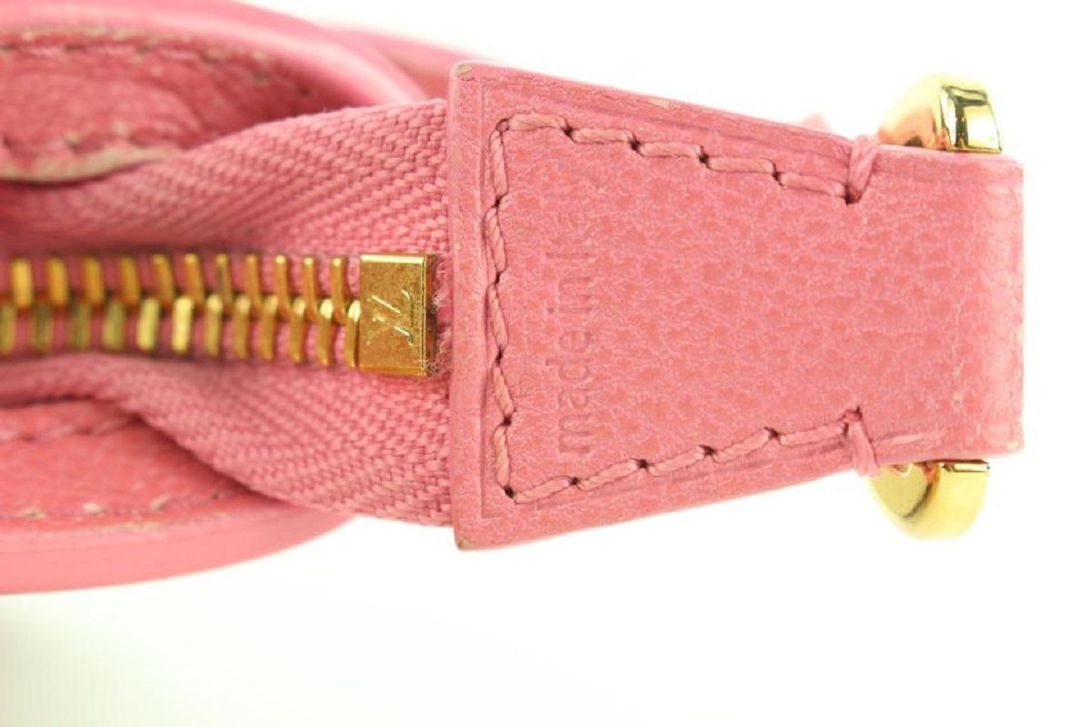 Louis Vuitton Pink x Beige Monogram Sabbia Cabas Pochette Accessories Bag 858933 6