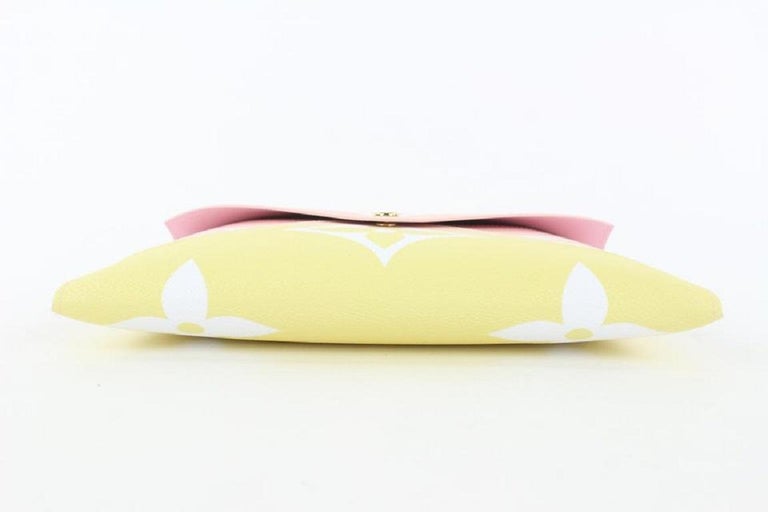 Louis Vuitton Pink x Yellow Large By the Pool Kirigami GM Envelope Pouch Bag  Leather ref.297994 - Joli Closet