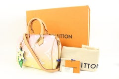 Louis Vuitton - Bandoulière « By the Pool Speedy » à monogrammes roses et jaunes 25 82lv317s