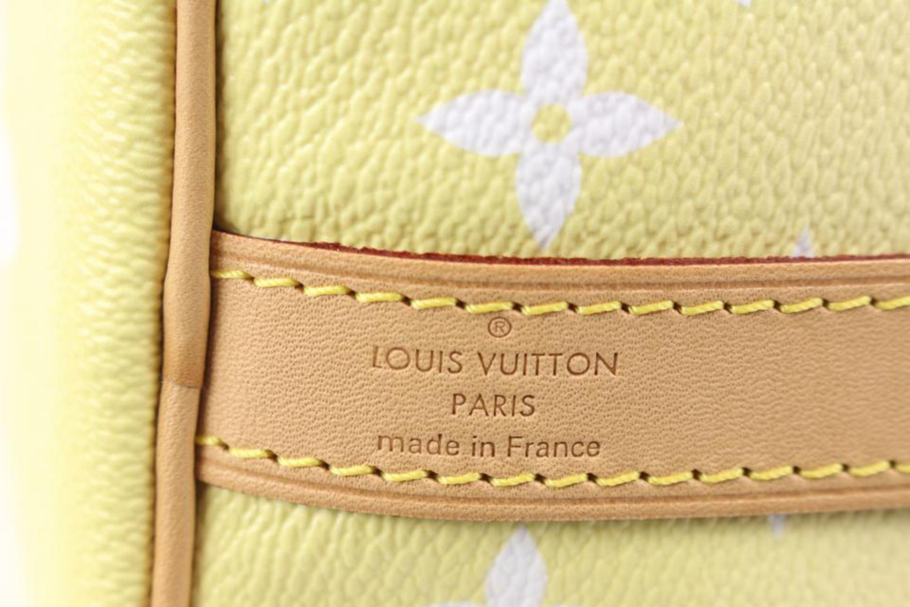 Louis Vuitton Pink x Yellow Monogram By the Pool Speedy Bandouliere 25 82lv317s 1