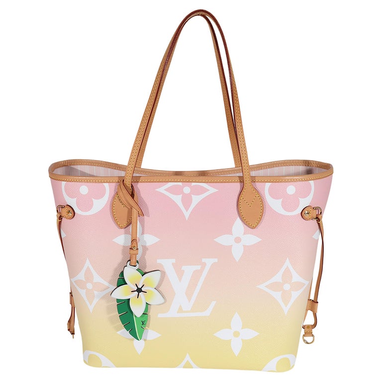 LOUIS VUITTON Monogram Giant By The Pool Neverfull MM Light Pink