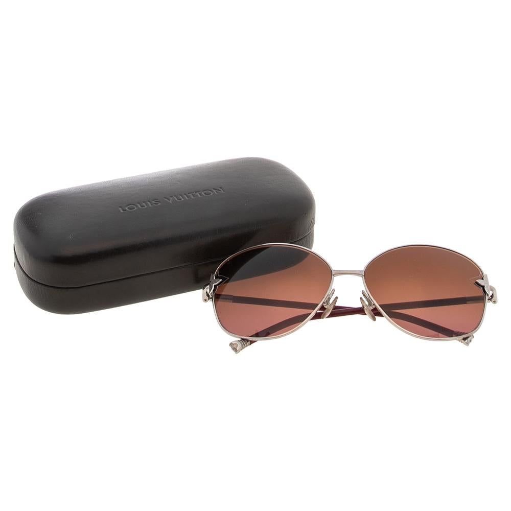 Louis Vuitton Pink Z0466U Viola Butterfly Gradient Oval Sunglasses 1