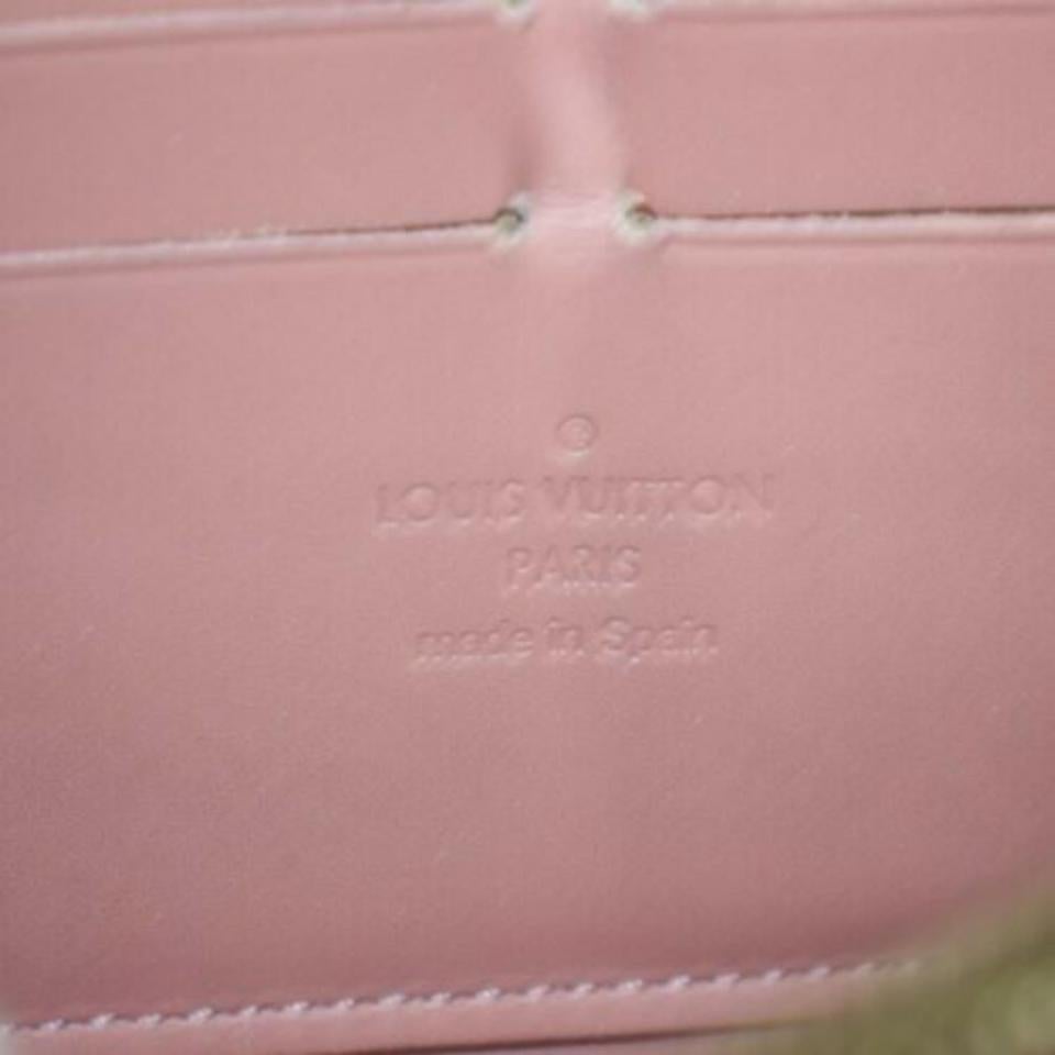 Louis Vuitton Rosa Zippy Ikat Blume Vernis Monogramm 872899 Brieftasche im Zustand „Gut“ im Angebot in Dix hills, NY