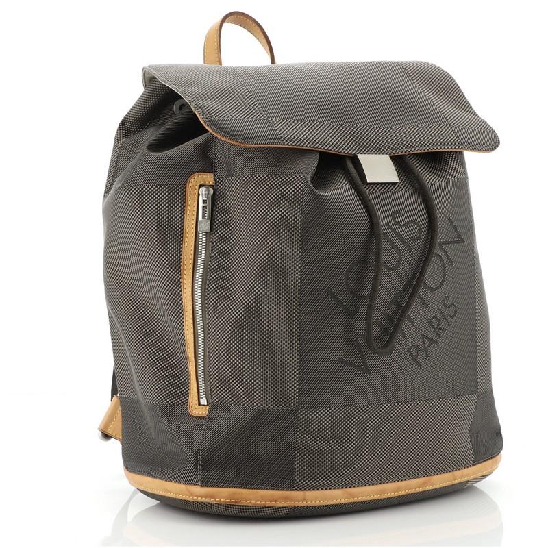 Louis Vuitton Pionnier Rucksack Damier Geant Segeltuch (Schwarz)