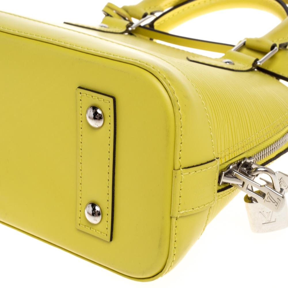Louis Vuitton Pistache Epi Leder Alma BB Tasche 5