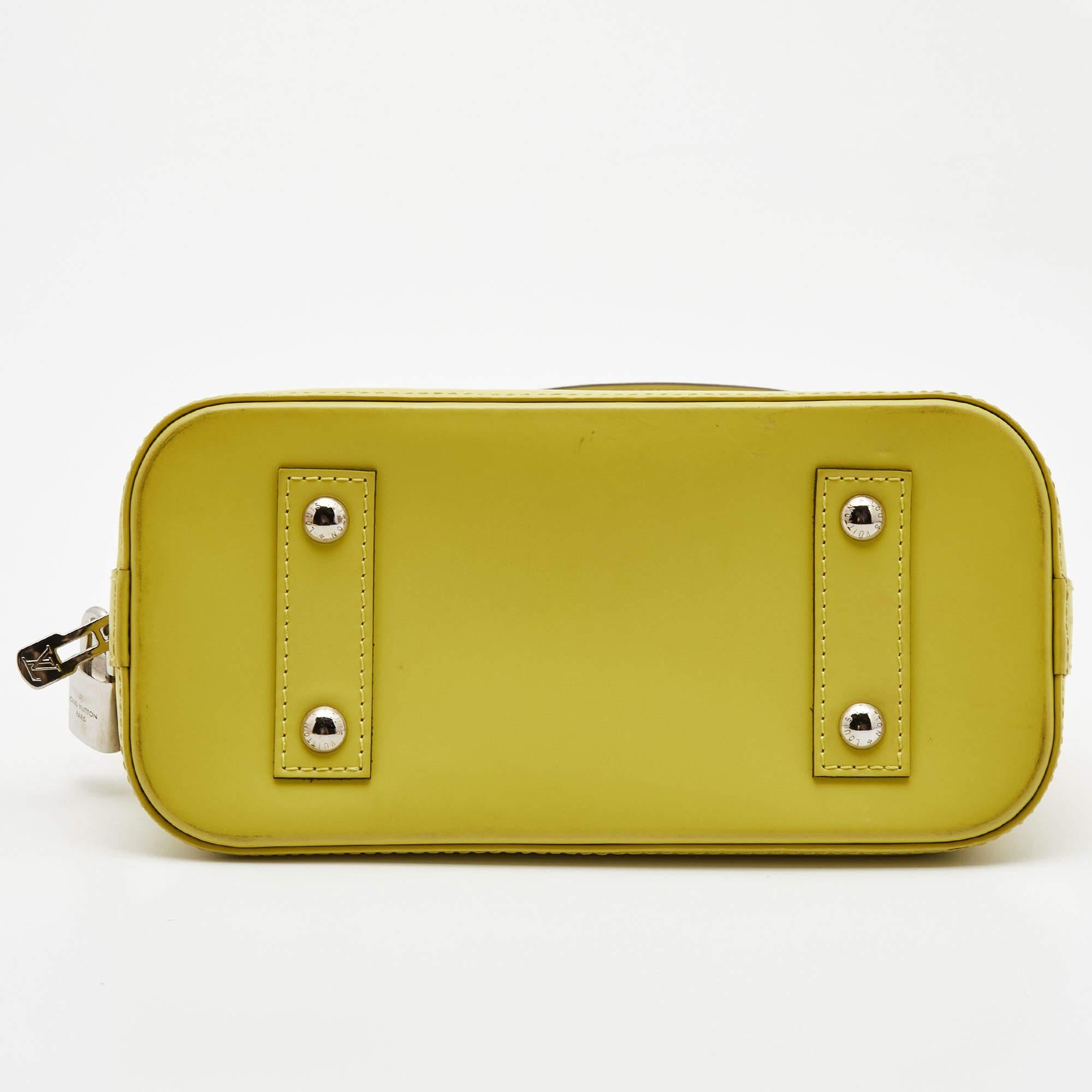 Louis Vuitton Pistache Epi Leather Alma BB Bag 10