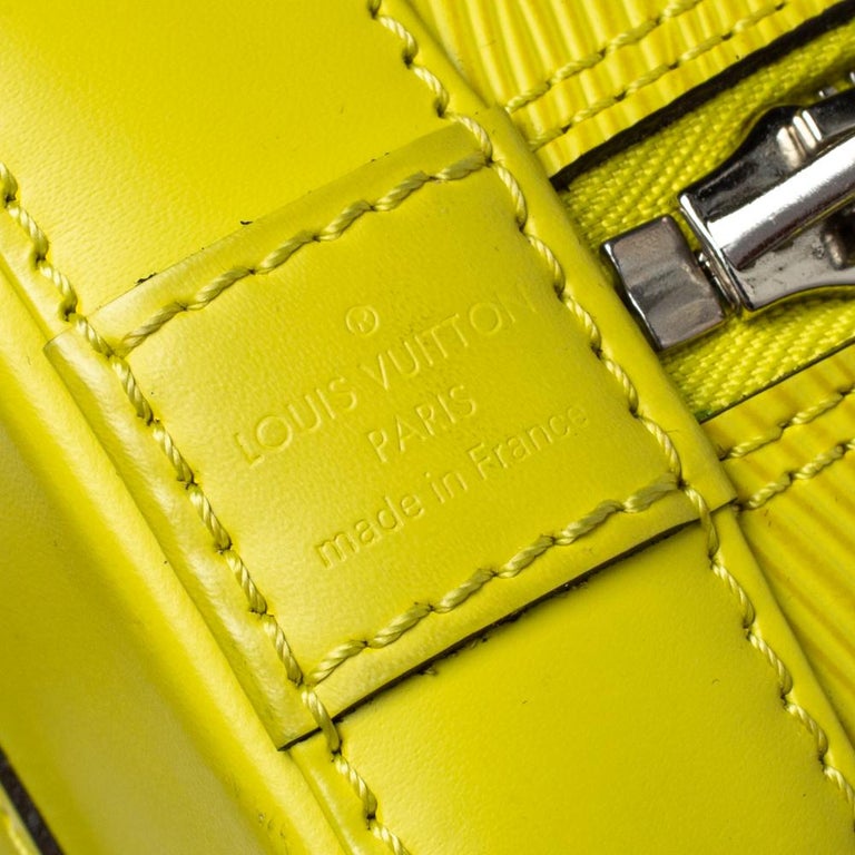 Louis Vuitton Pistache Epi Leather Alma BB Bag For Sale at 1stDibs