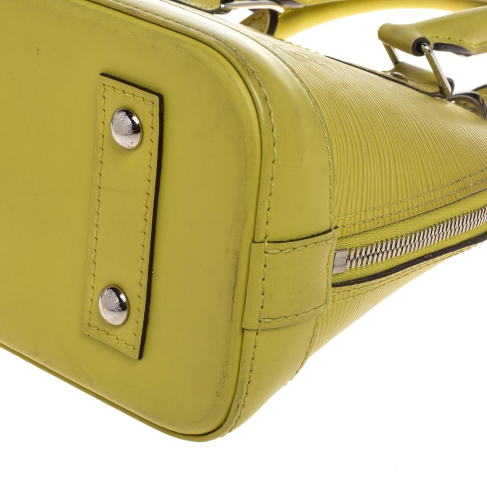 Louis Vuitton Pistache Epi Leather Alma BB Bag 1