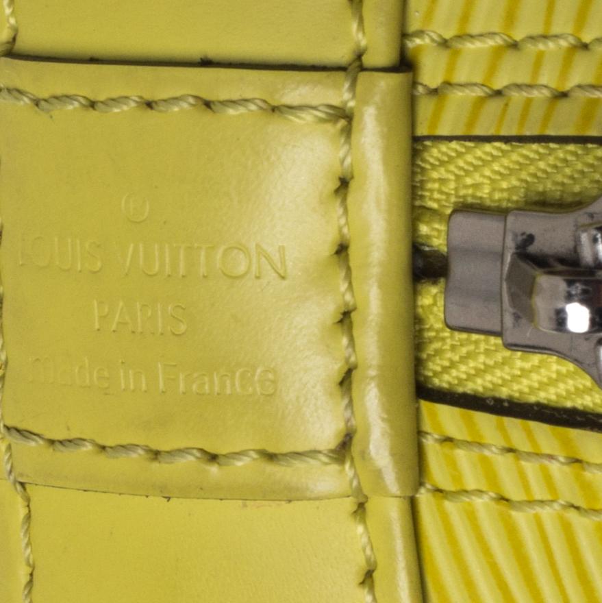 Louis Vuitton Pistache Epi Leather Alma BB Bag 2