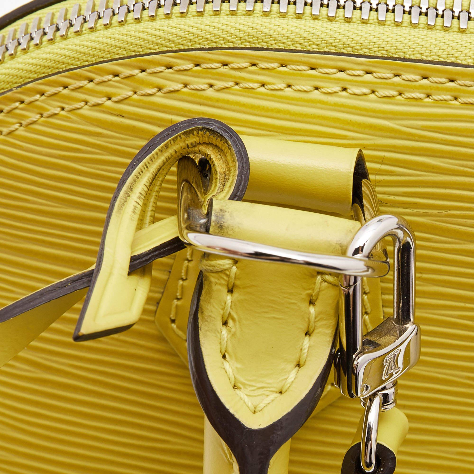 Louis Vuitton Pistache Epi Leather Alma BB Bag 3