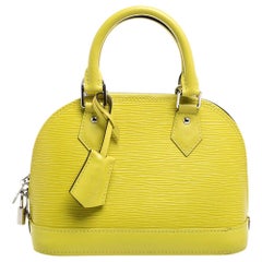 Used Louis Vuitton Pistache Epi Leather Alma BB Bag